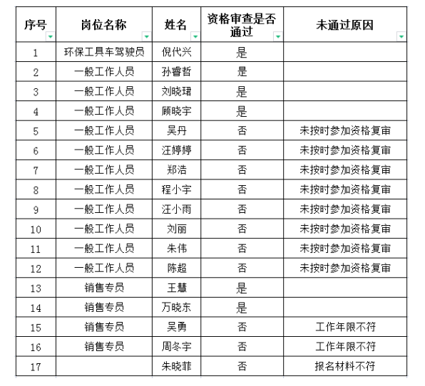 国投集团下属矿产公司临时工作人员招聘资格审查结果公告