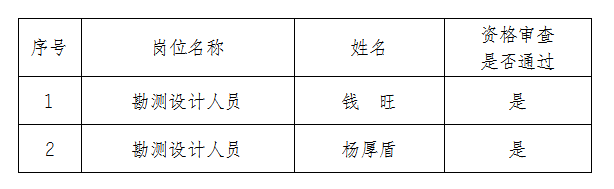 安徽大别山工程咨询有限公司公开招聘临时工作人员资格审查结果公告